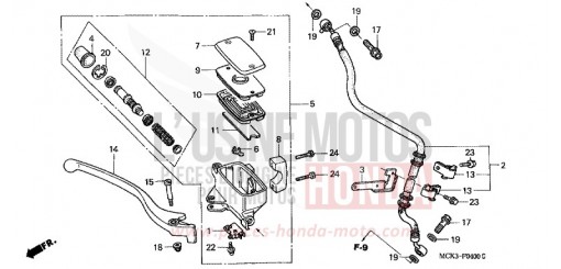 MAITRE-CYLINDRE FREIN AV. VT1100C22 de 2002